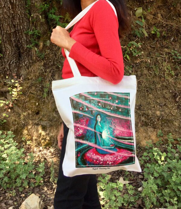 Rise in Love Tote bag