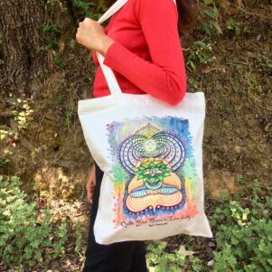 Anahat(Heart Chakra) Goddess Tote bag