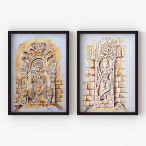 Rustic Goddess- Set of 2 Original Paintings