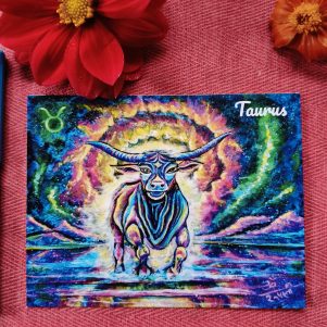 Taurus- Flat Post Card