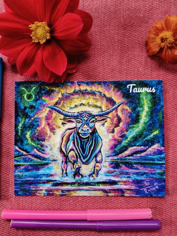 Taurus- Flat Post Card