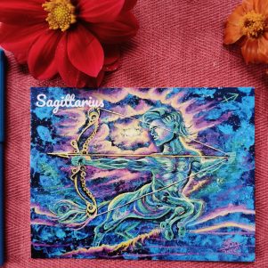 Sagittarius- Flat Post Card
