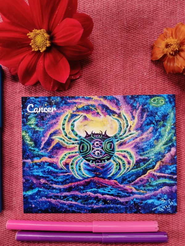 Cancer- Flat Post Card