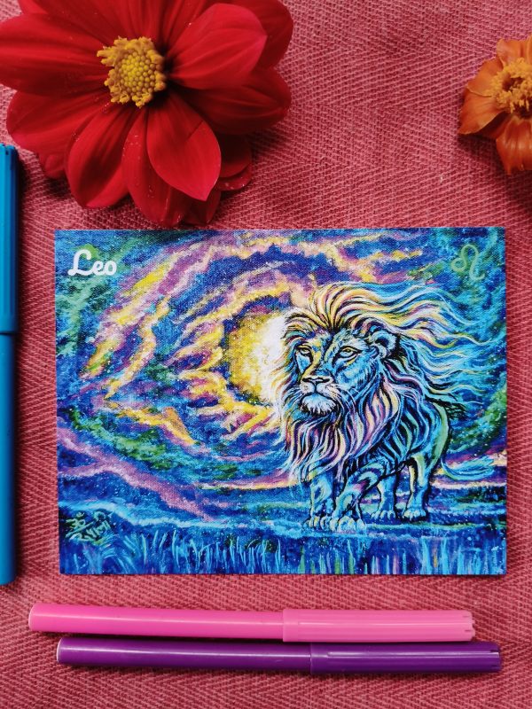 Leo- Flat Post Card