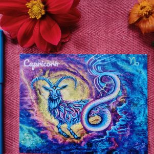 Capricorn - Flat Post Card