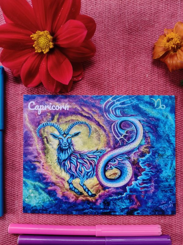 Capricorn - Flat Post Card