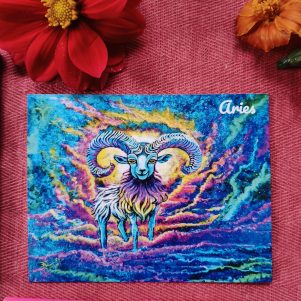 Aries - Flat Post Card