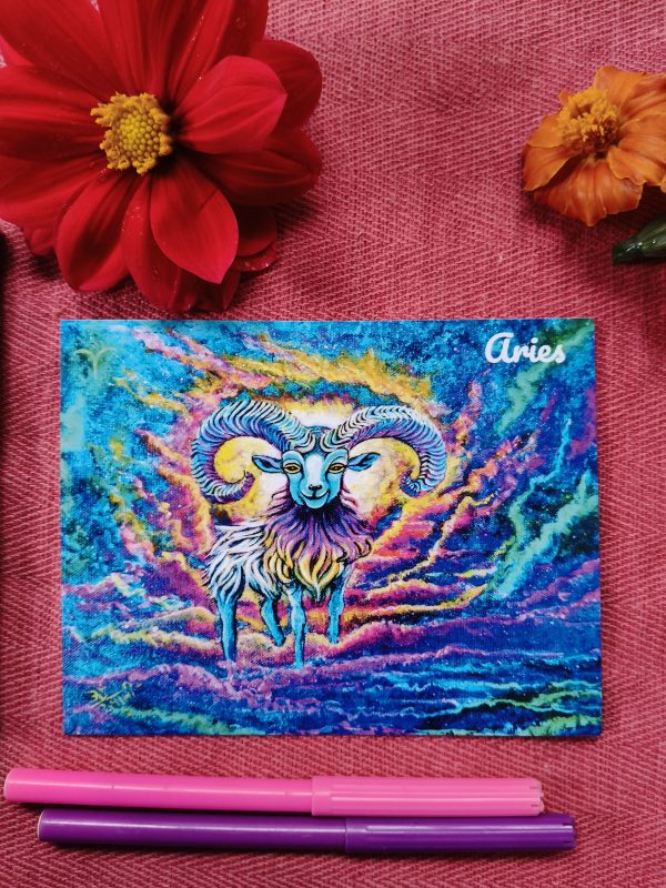Aries - Flat Post Card