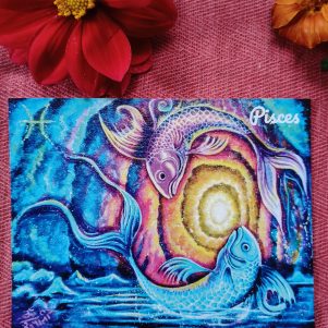 Pisces- Flat Post Card