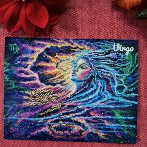 Virgo- Flat Post Card
