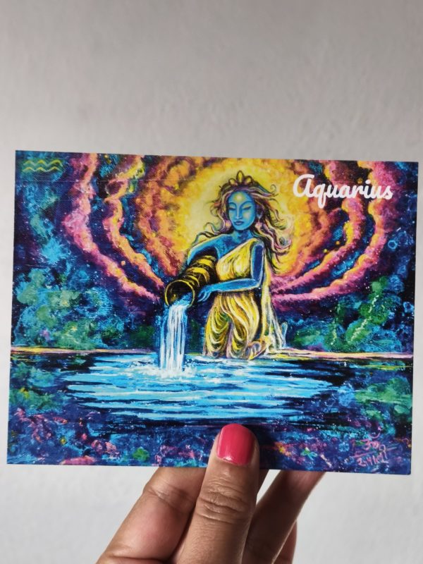 Aquarius- Flat Post Card - Image 3