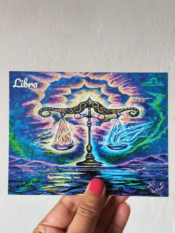 Libra- Flat Post Card - Image 3