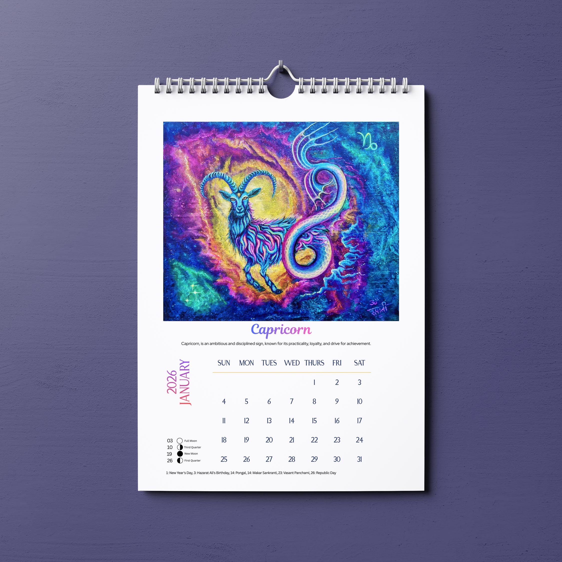 Zodiac art Calendar 2026 - Image 3