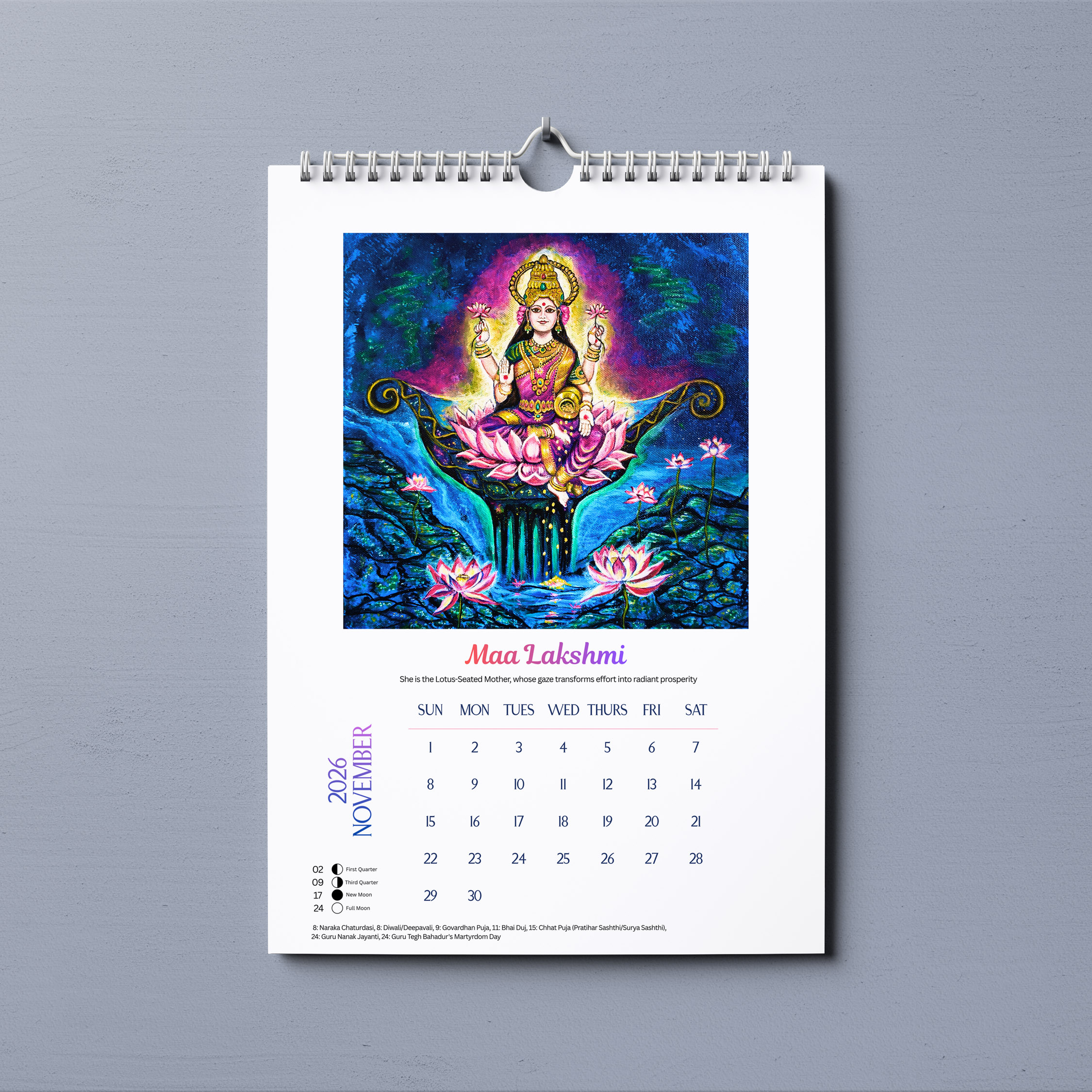 Large Visionary Art Calendar 2026 A3 Size - Image 13