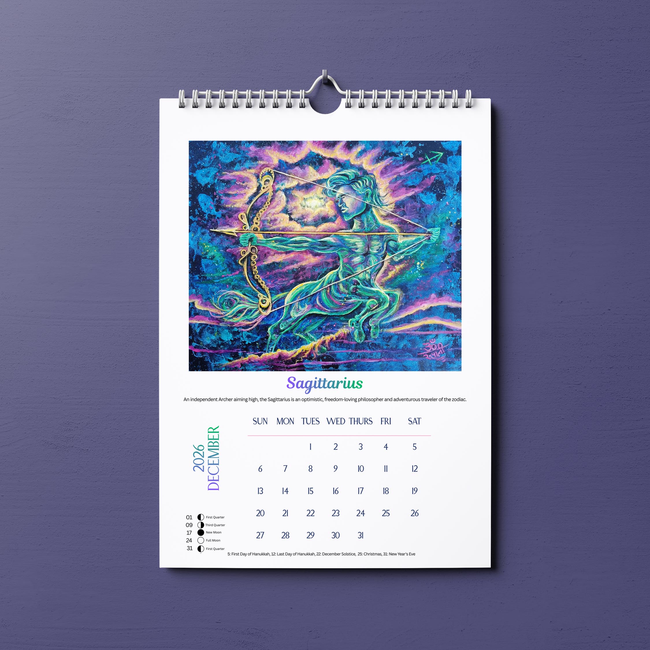 Zodiac art Calendar 2026 - Image 13