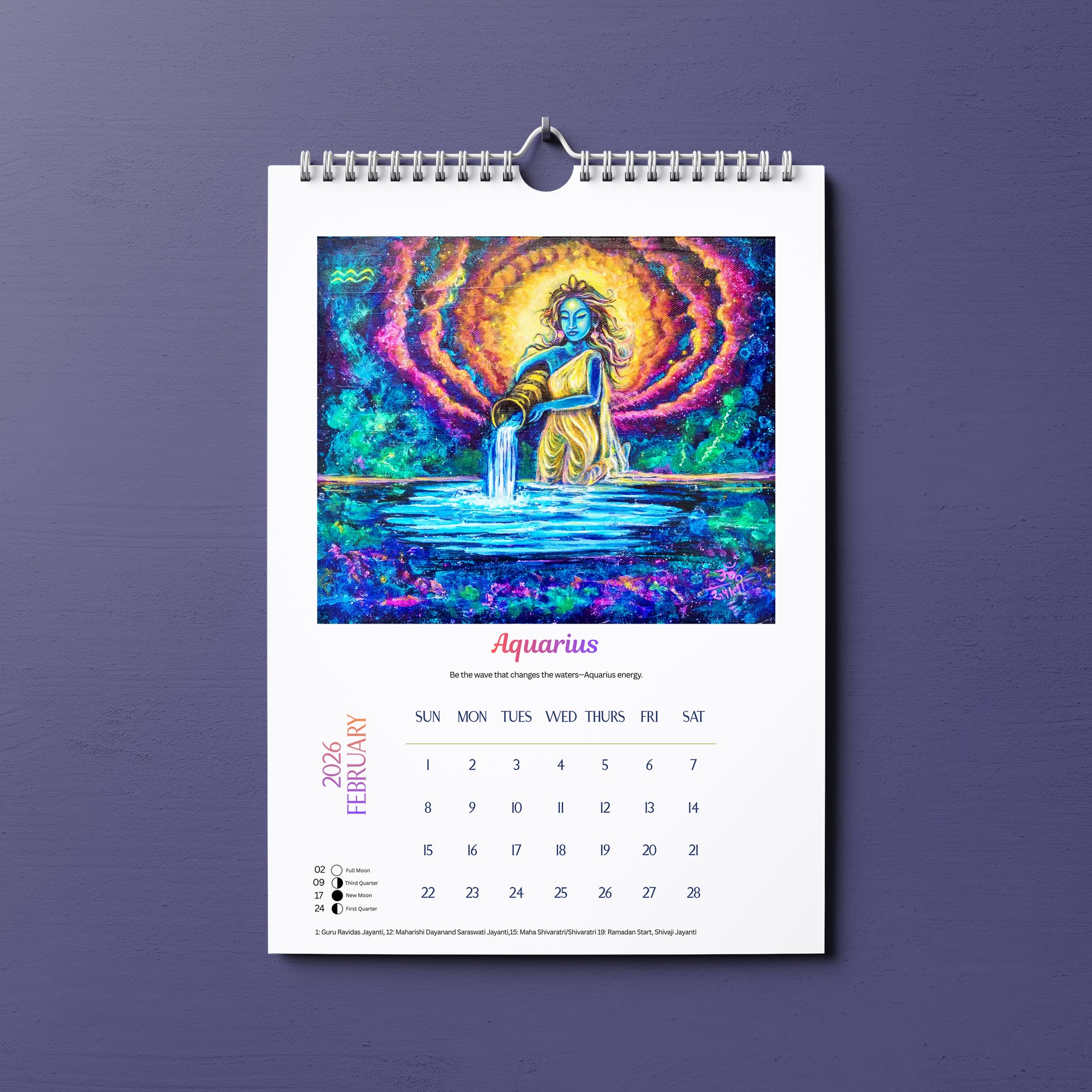 Zodiac art Calendar 2026 - Image 4