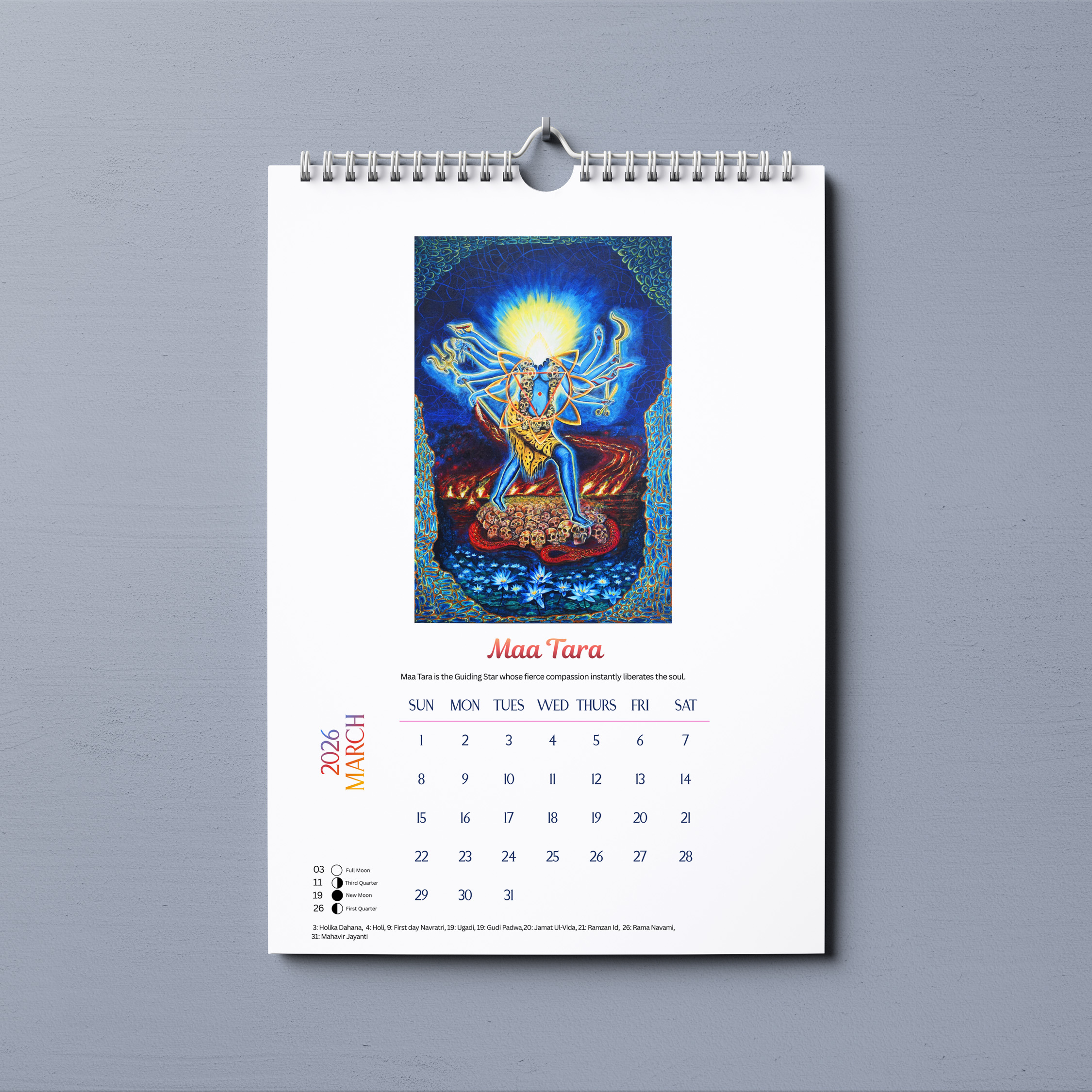 Large Visionary Art Calendar 2026 A3 Size - Image 5