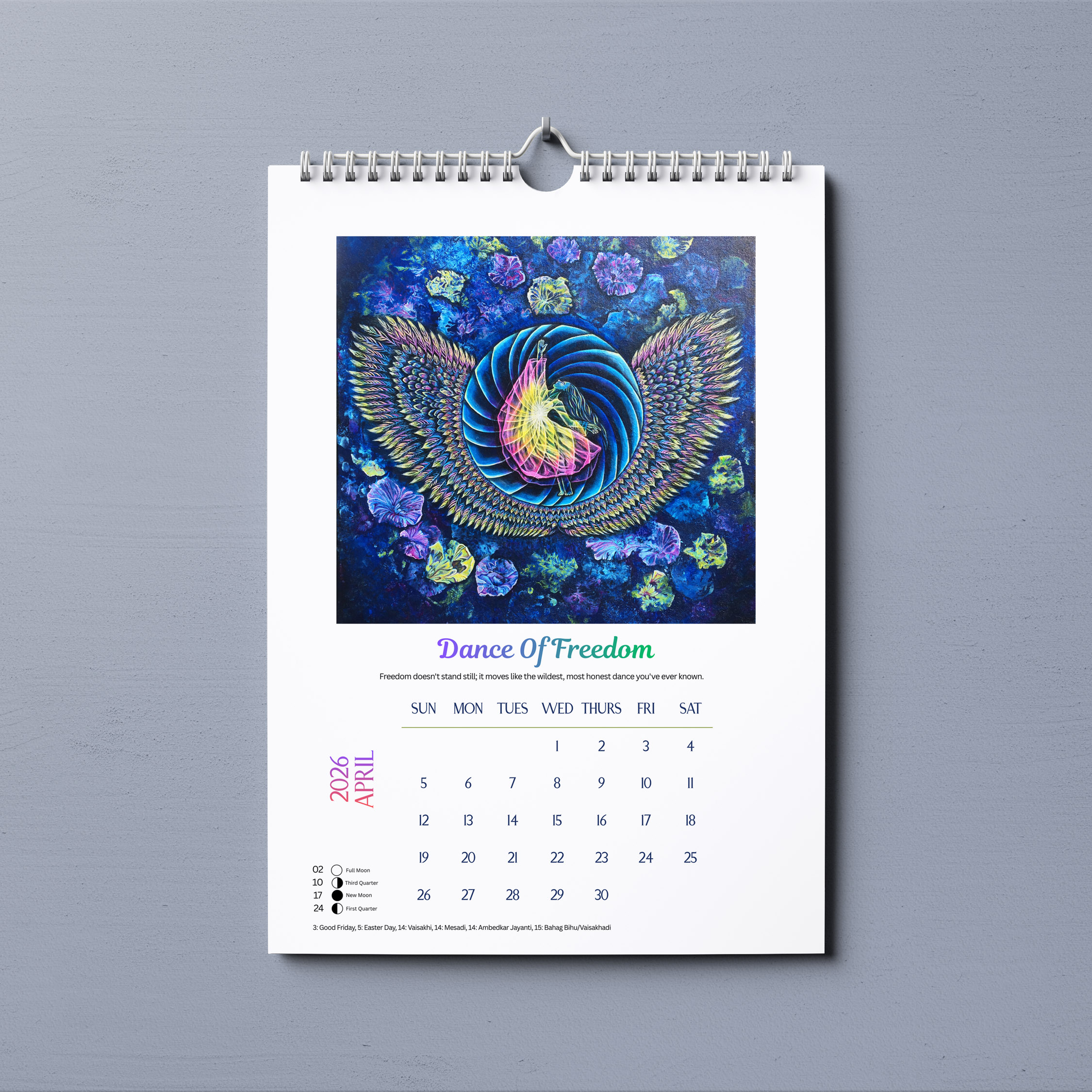 Large Visionary Art Calendar 2026 A3 Size - Image 6