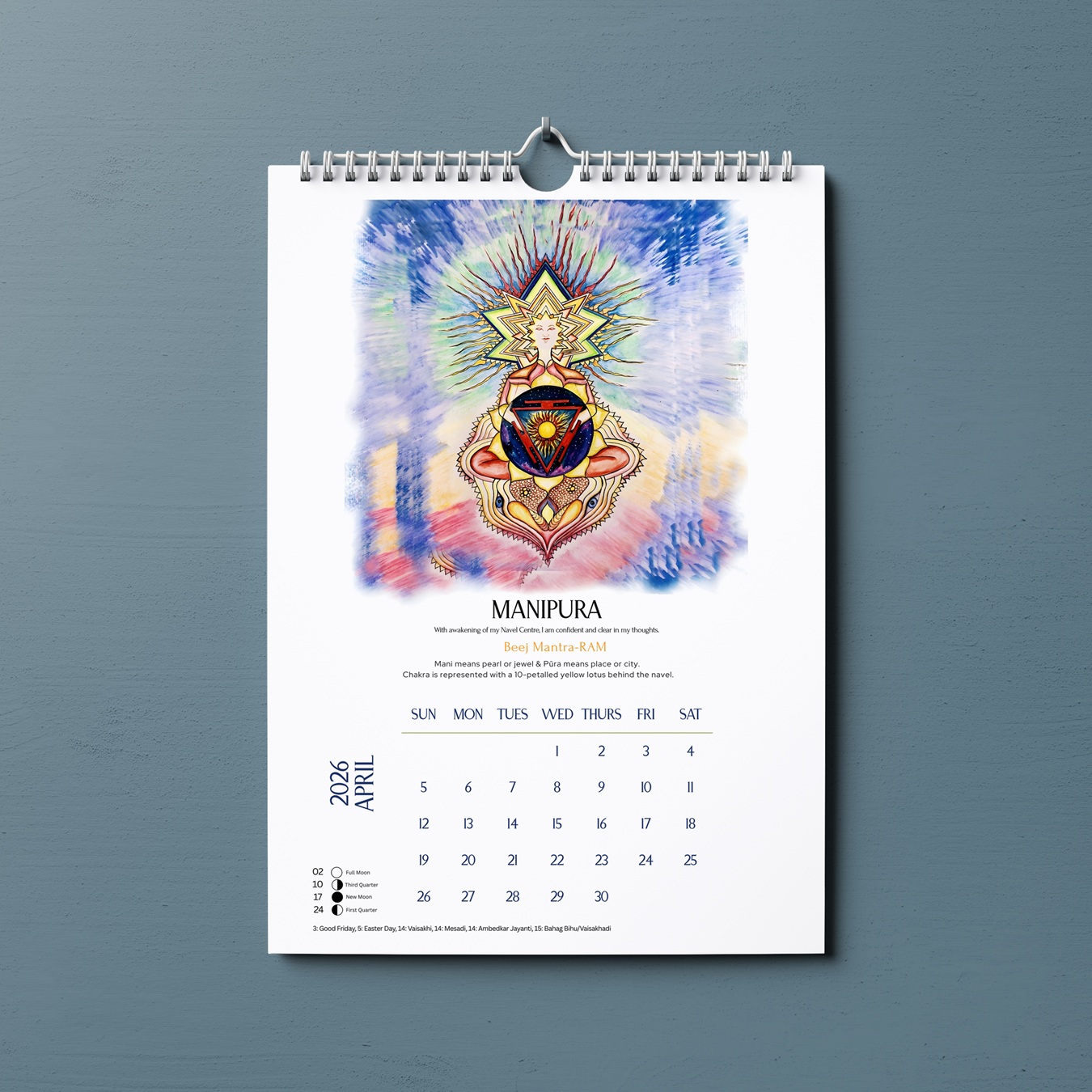 Chakras Energy centers art Calendar 2026 - Image 6