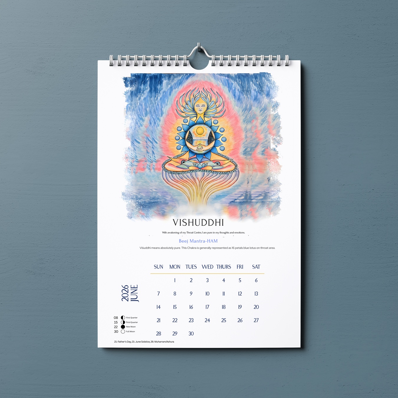 Chakras Energy centers art Calendar 2026 - Image 8