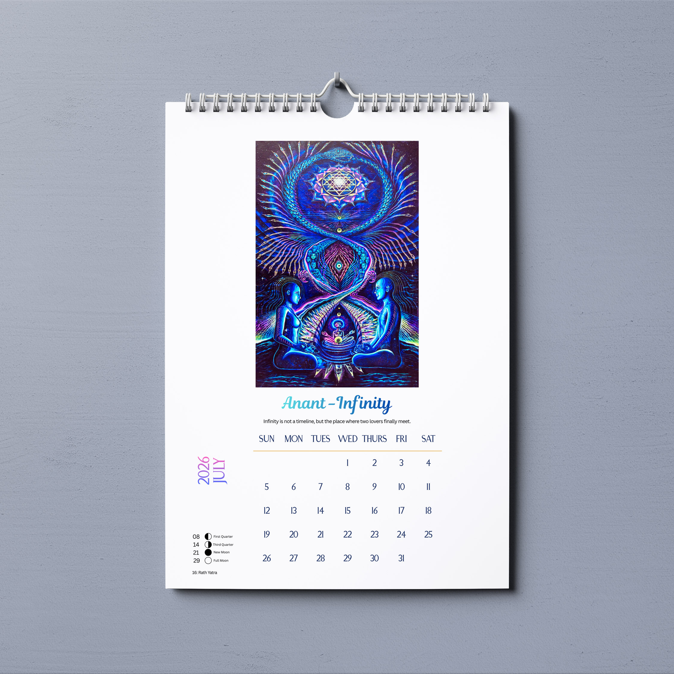 Large Visionary Art Calendar 2026 A3 Size - Image 9