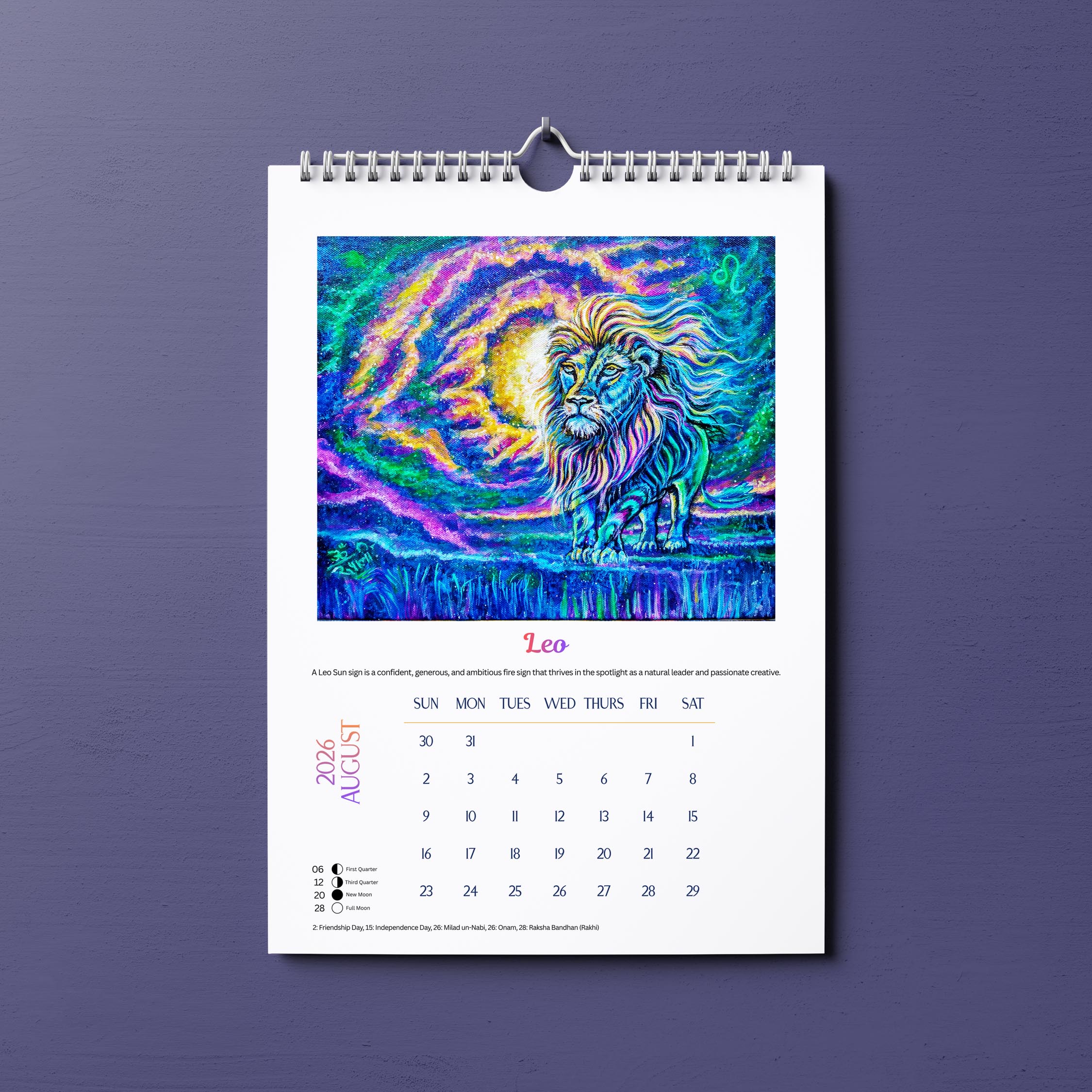 Zodiac art Calendar 2026 - Image 9