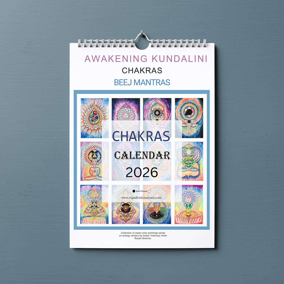 Chakras Energy centers art Calendar 2026 - Image 2