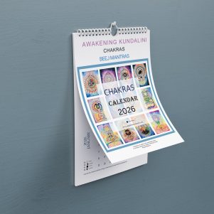 Chakras Energy centers art Calendar 2026