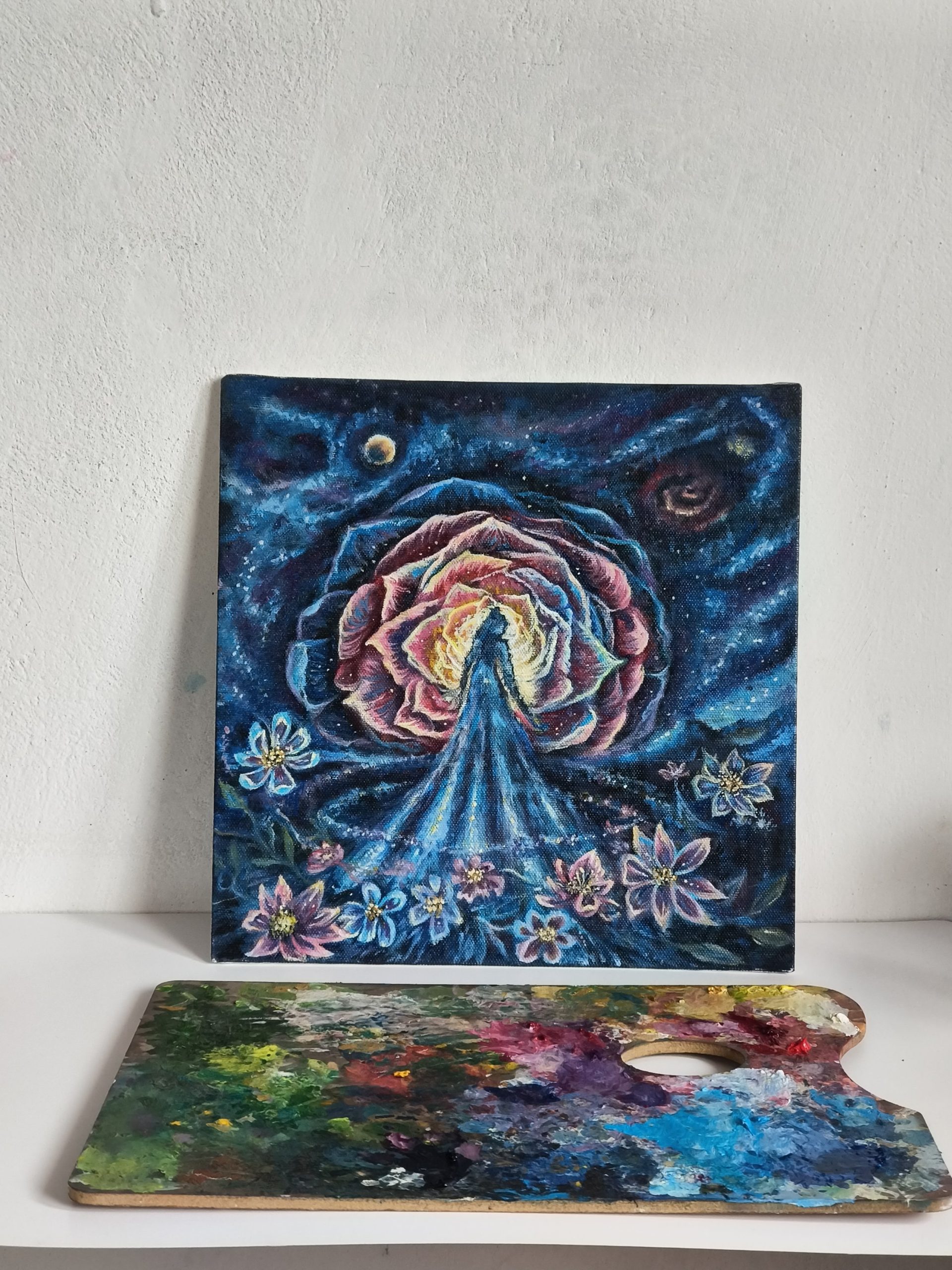 The other side of Freedom oil painting - Image 2